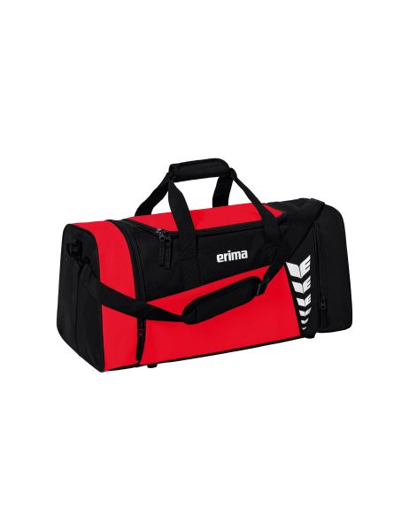Erima SIX WINGS Sporttasche rot/schwarz, Größe: S