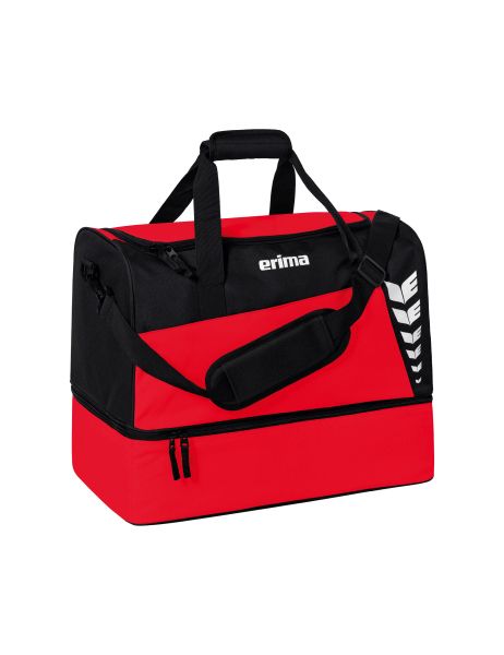 Erima SIX WINGS Sporttasche mit Bodenfach rot/schwarz