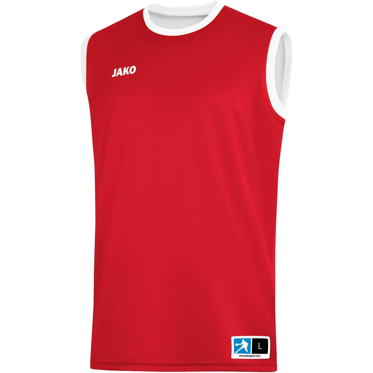 JAKO Wendetrikot Change 2.0, Farbe: sportrot/weiß, Größe: 3XL