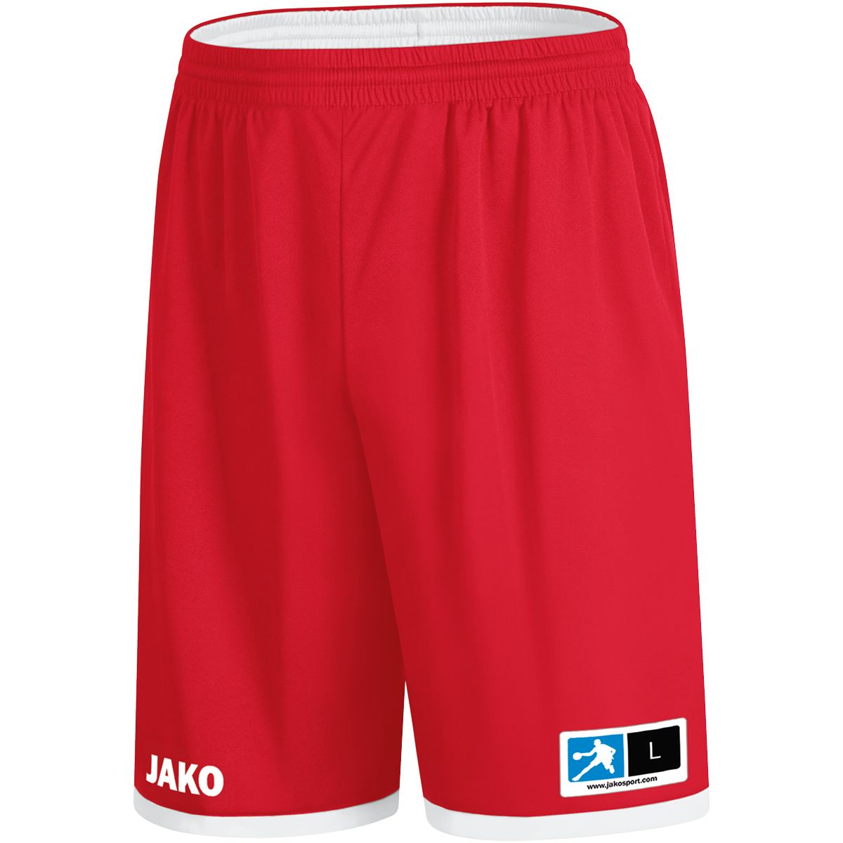JAKO Wendeshort Change 2.0, Farbe: sportrot/weiß, Größe: 3XL