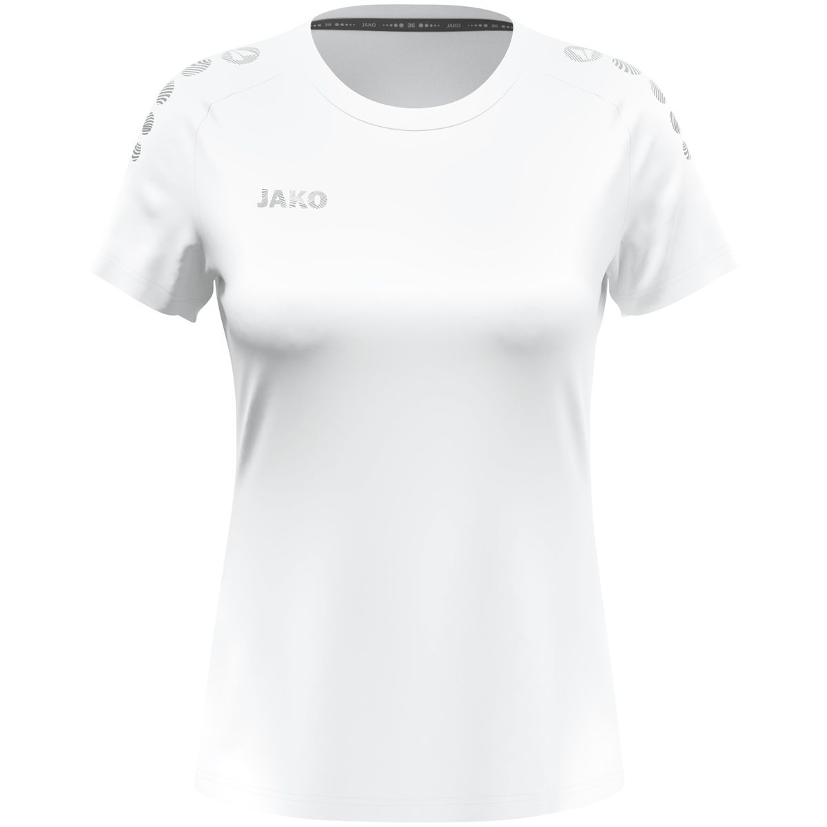 JAKO T-Shirt Light Flow Damen, Farbe: weiß, Größe: S (34/36)