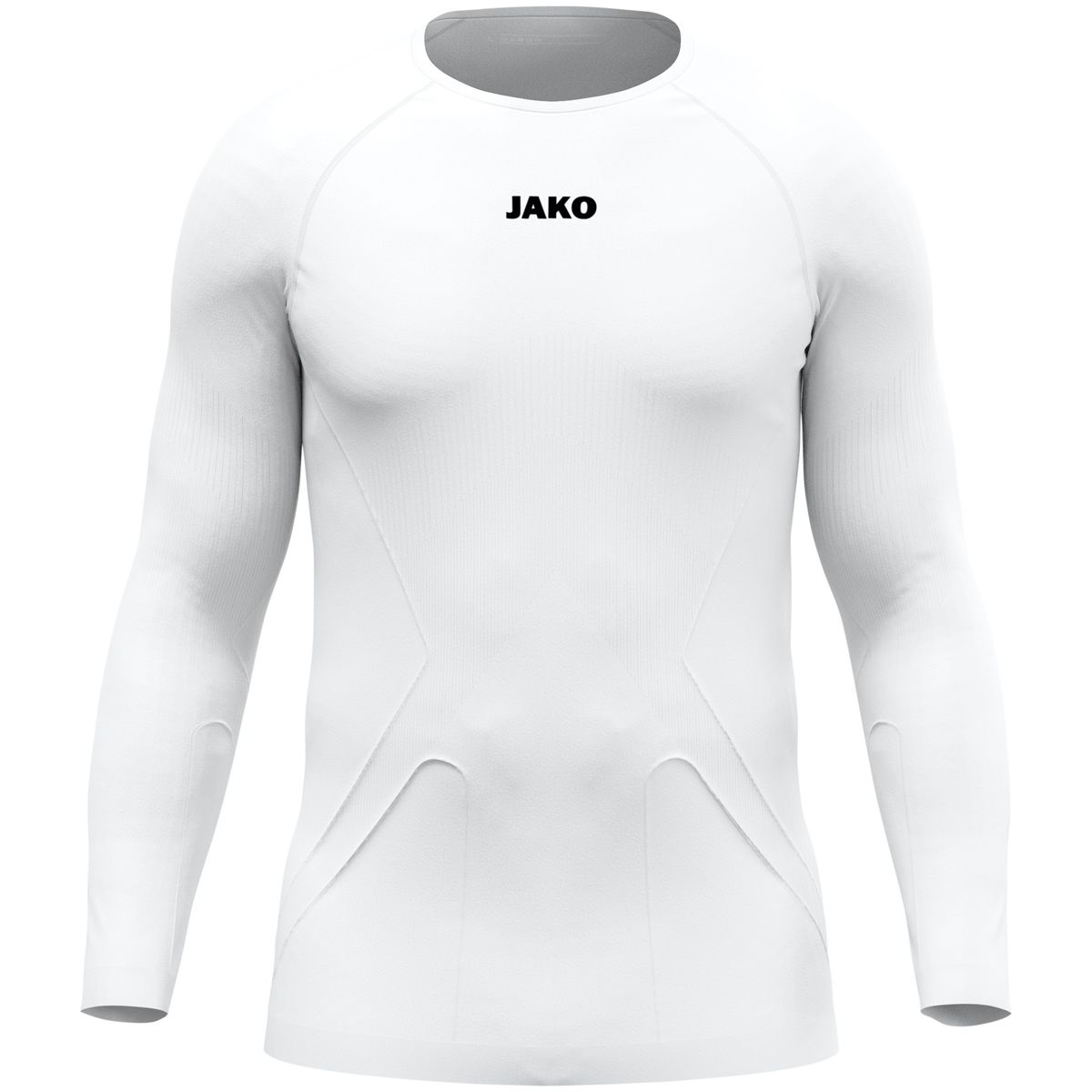 JAKO Longsleeve Lightweight, Farbe: weiß, Größe: 3XS