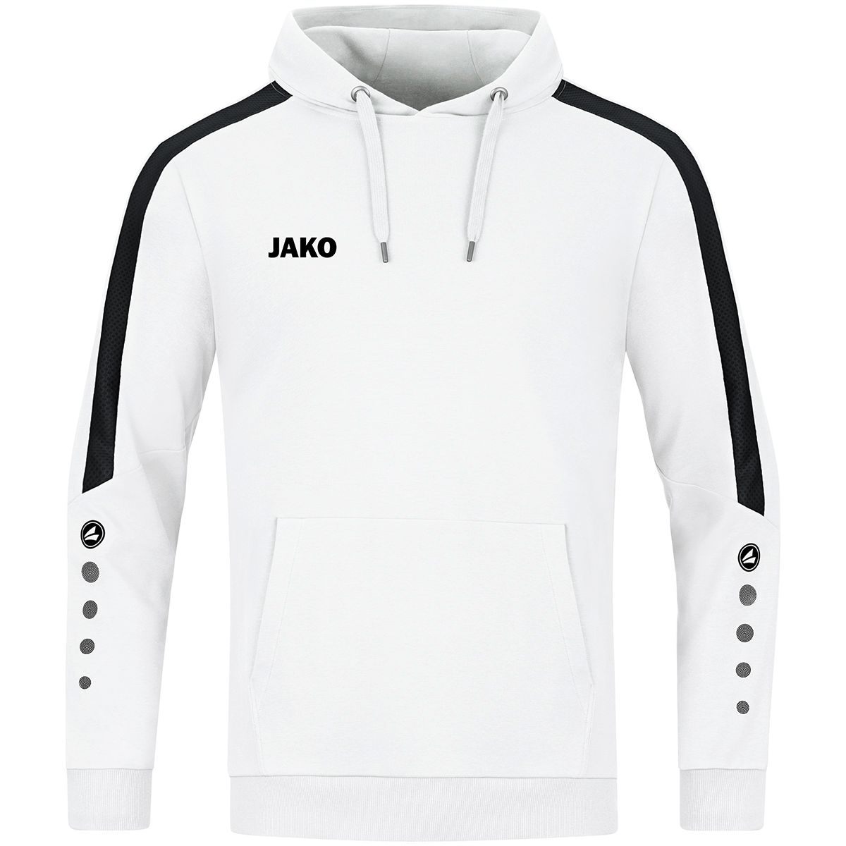 JAKO Kapuzensweat Power, Farbe: weiß, Größe: 34