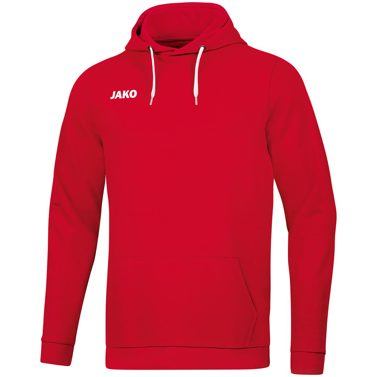 JAKO Kapuzensweat Base, Farbe: rot, Größe: 128