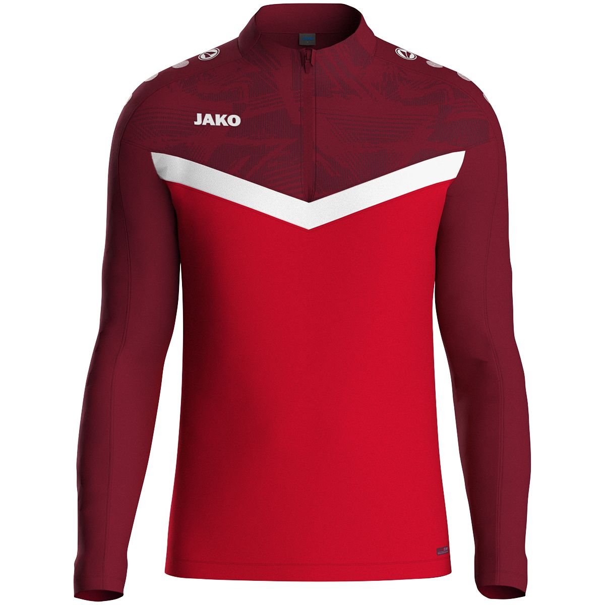 JAKO Ziptop Iconic, Farbe: rot/weinrot, Größe: L