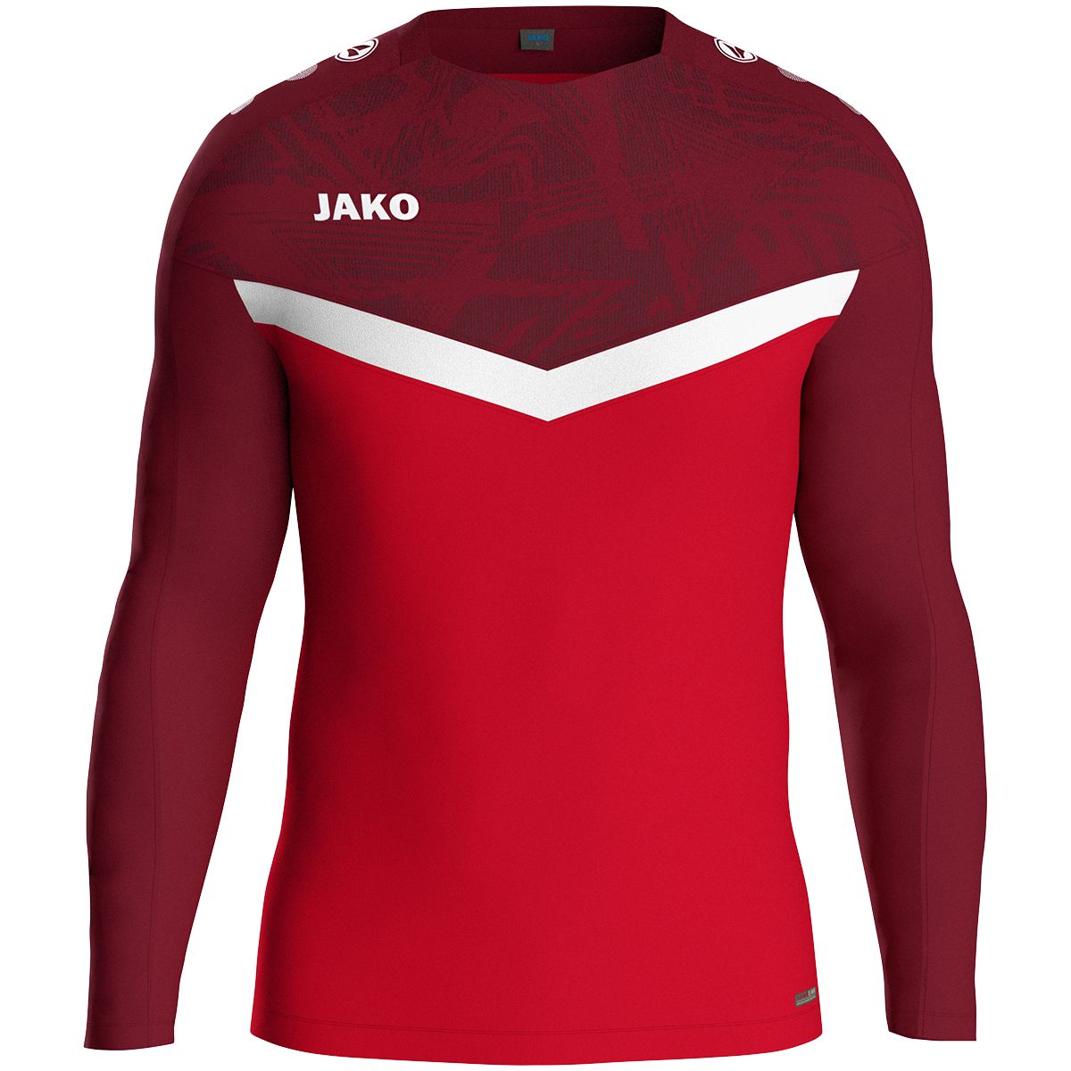 JAKO Sweat Iconic, Farbe: rot/weinrot, Größe: L