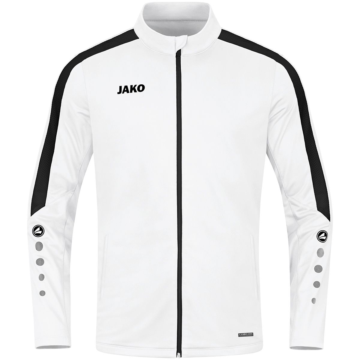 JAKO Polyesterjacke Power, Farbe: weiß, Größe: 34