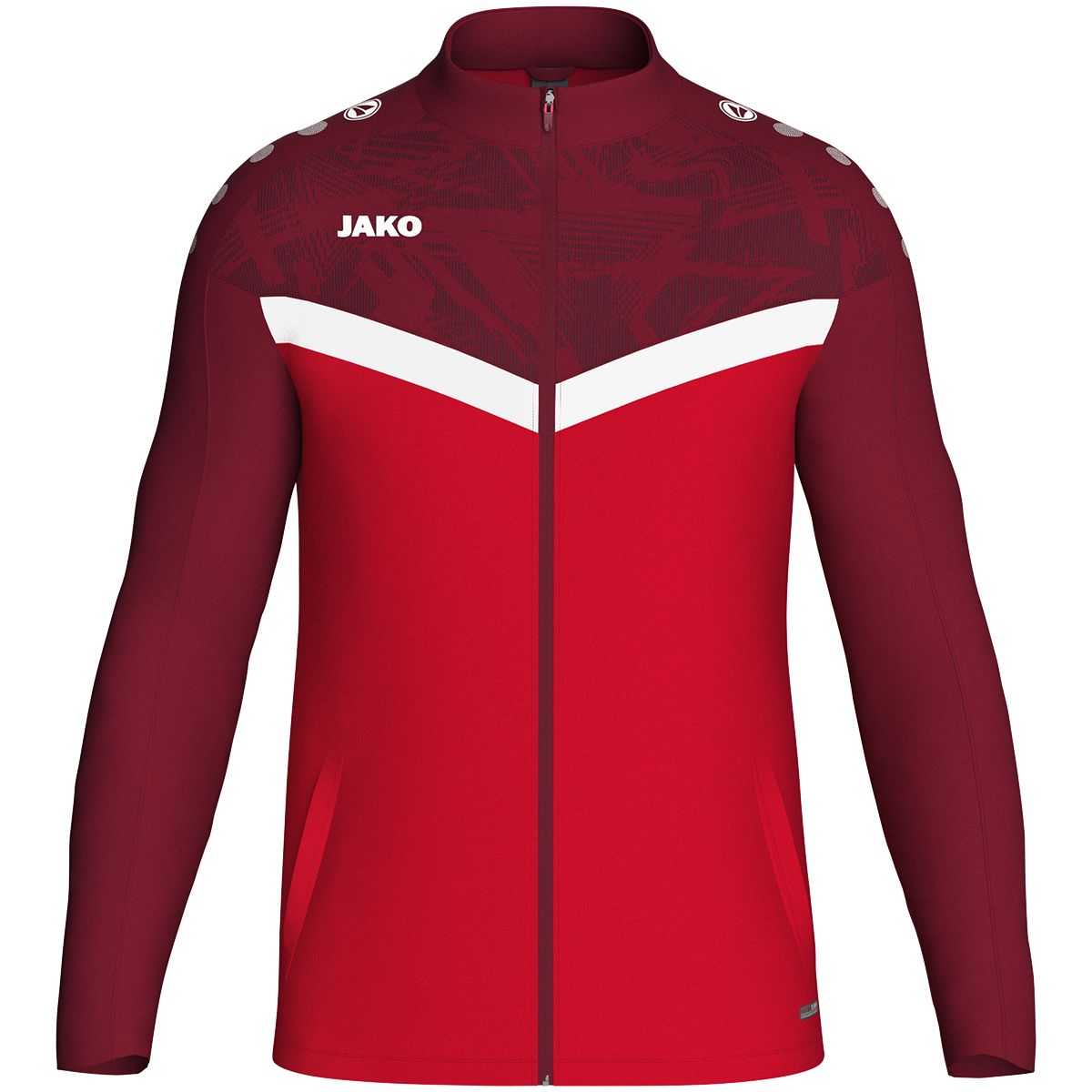 JAKO Polyesterjacke Iconic, Farbe: rot/weinrot, Größe: L