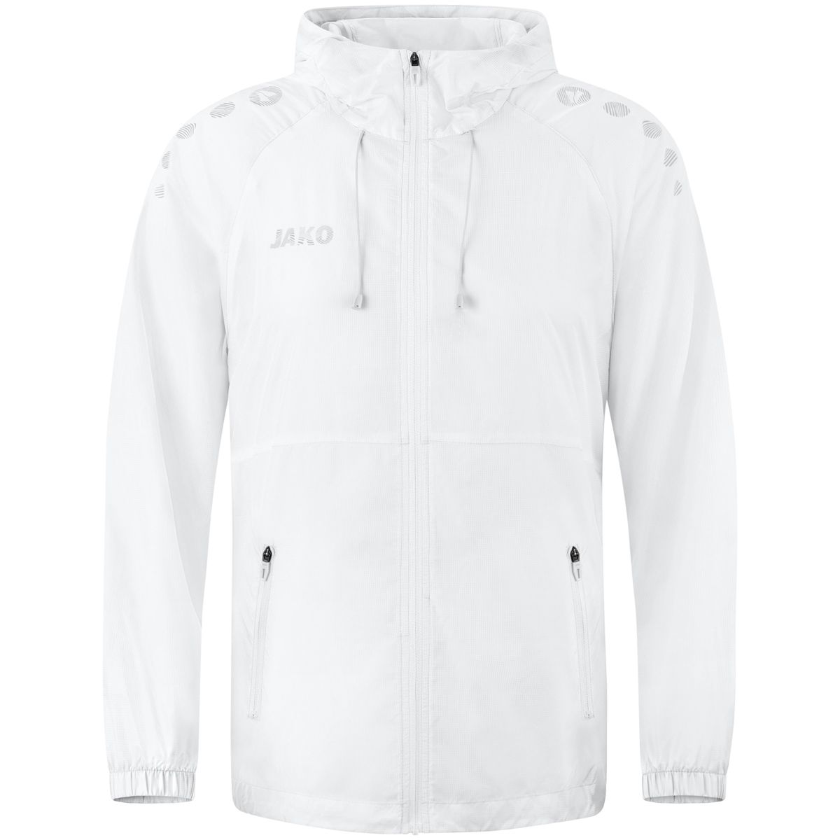 JAKO Lightweightjacke Flow, Farbe: weiß, Größe: 128