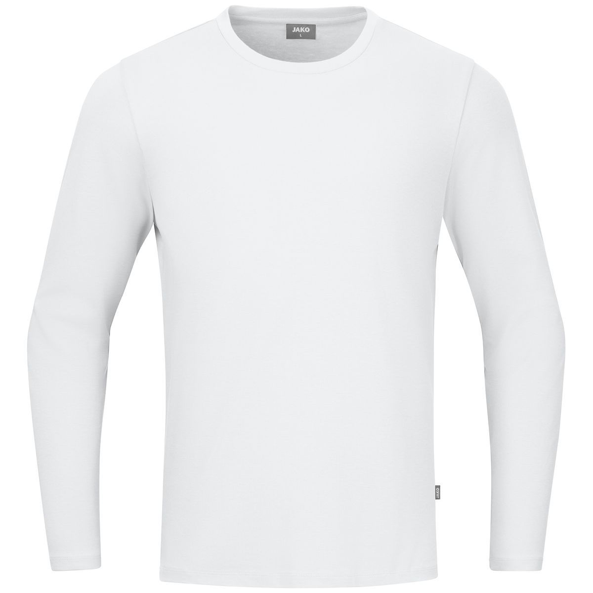 JAKO Longsleeve Organic, Farbe: weiß, Größe: S