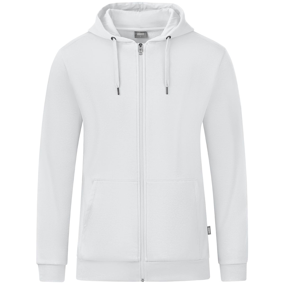 JAKO Kapuzenjacke Organic , Farbe: weiß, Größe: 34
