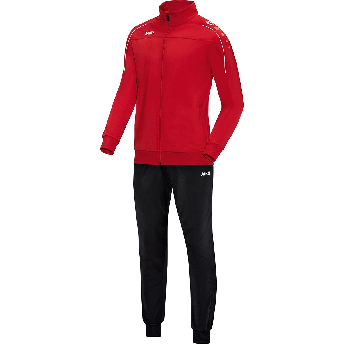 JAKO Trainingsanzug Polyester Classico, Farbe: rot, Größe: 116