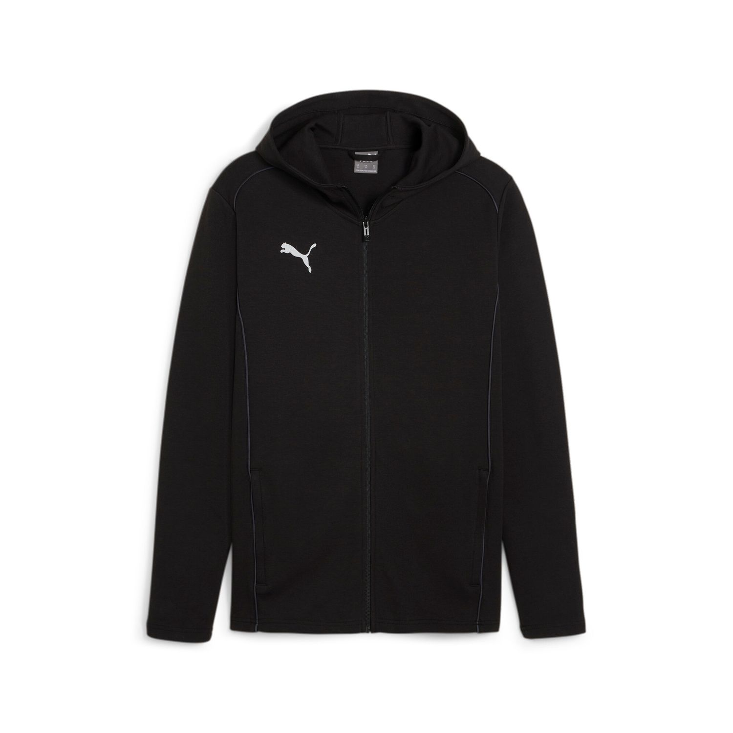 PUMA teamFINAL Casuals Hooded Jkt Herren Football, Größe: S, Farbe: PUMA Black-PUMA Silver
