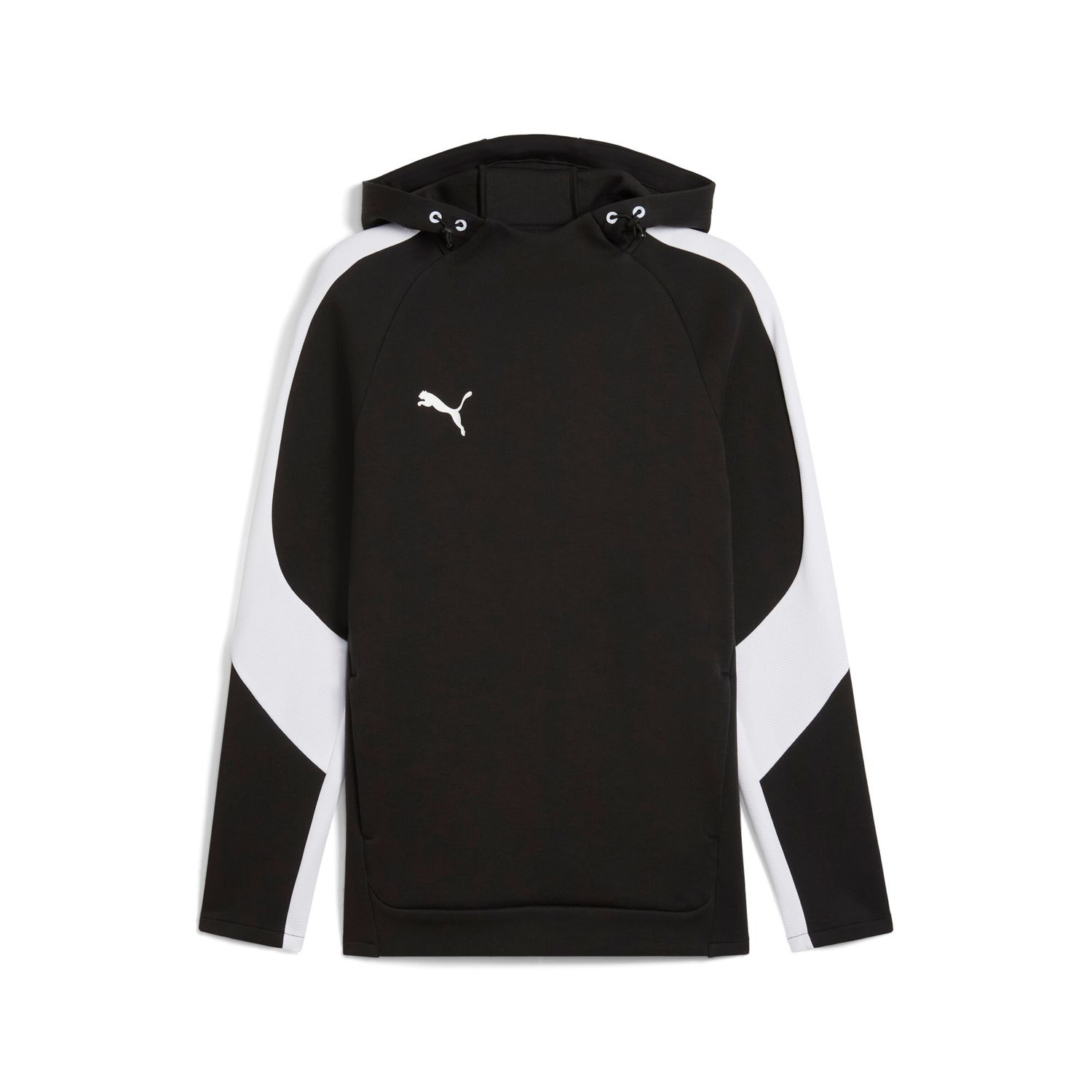 PUMA teamEVOSTRIPE Hoody Herren Football - PUMA Black-PUMA Silver-PUMA White, L, Größe: L, Farbe: PUMA Black-PUMA Silver-PUMA White