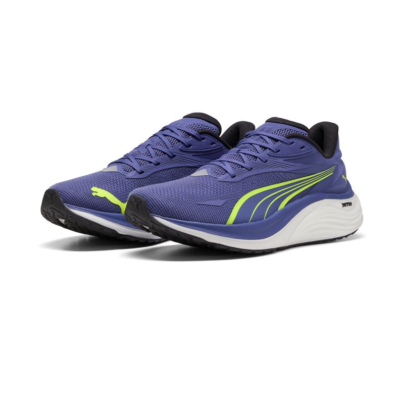 PUMA Electrify NITRO 4 Herren Running - Blue Crystal-Yellow Alert, 9