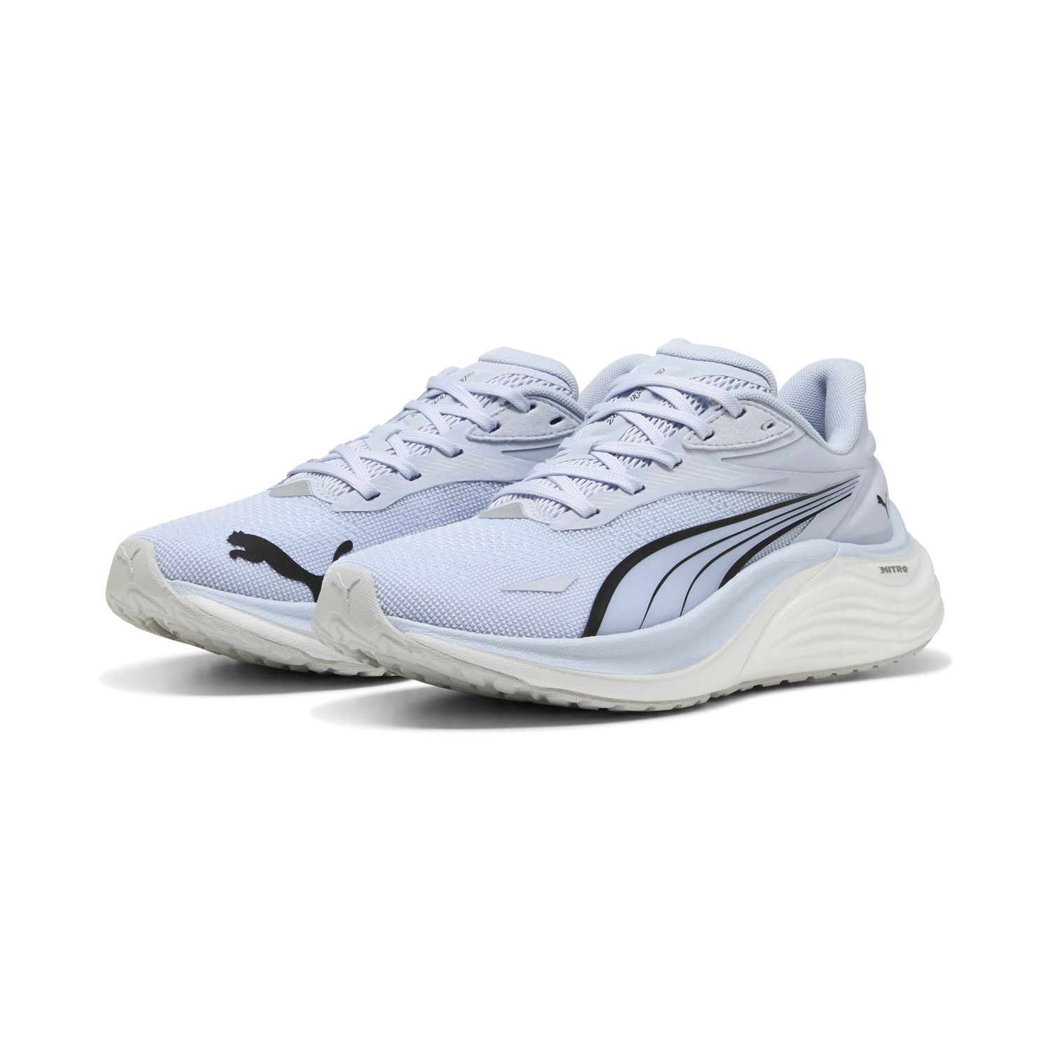 PUMA Electrify NITRO 4 Wn Damen Running - Cool Weather-PUMA White-PUMA Black, 4, Größe: 4, Farbe: Cool Weather-PUMA White-PUMA Black