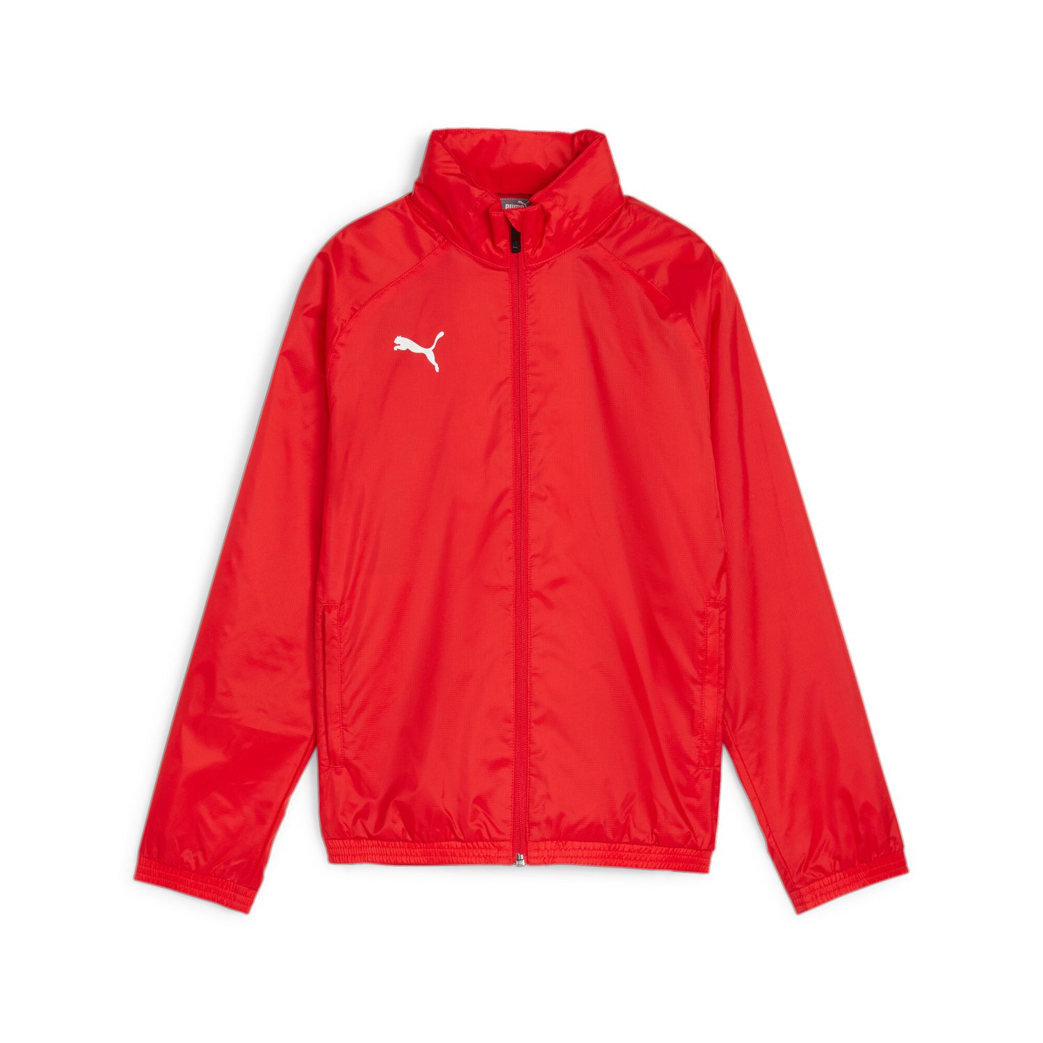 PUMA teamGOAL Allweather Jacket Jr  Football - PUMA Red-PUMA White, 176, Größe: 176, Farbe: PUMA Red-PUMA White