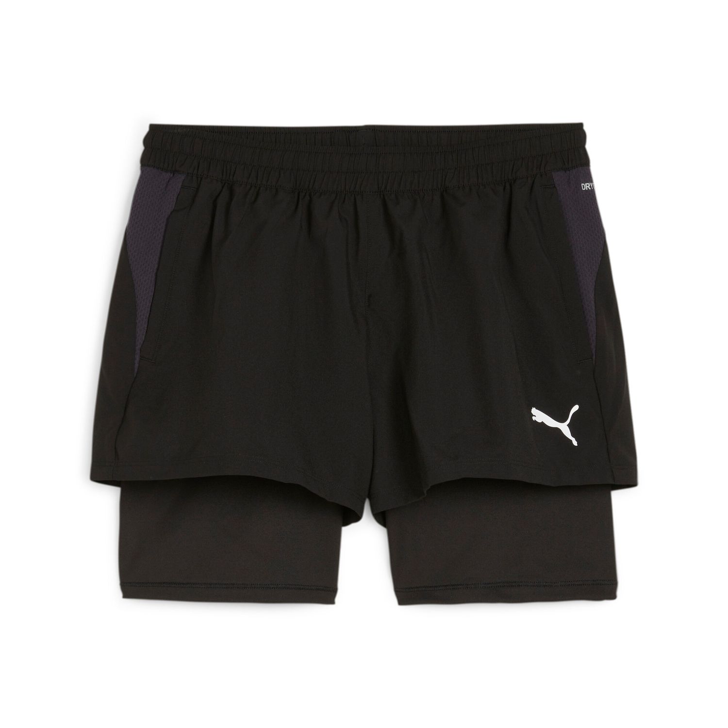 PUMA teamGOAL 2in1 Short Women Damen Football - PUMA Black-PUMA White, Farbe: PUMA Black-PUMA White
