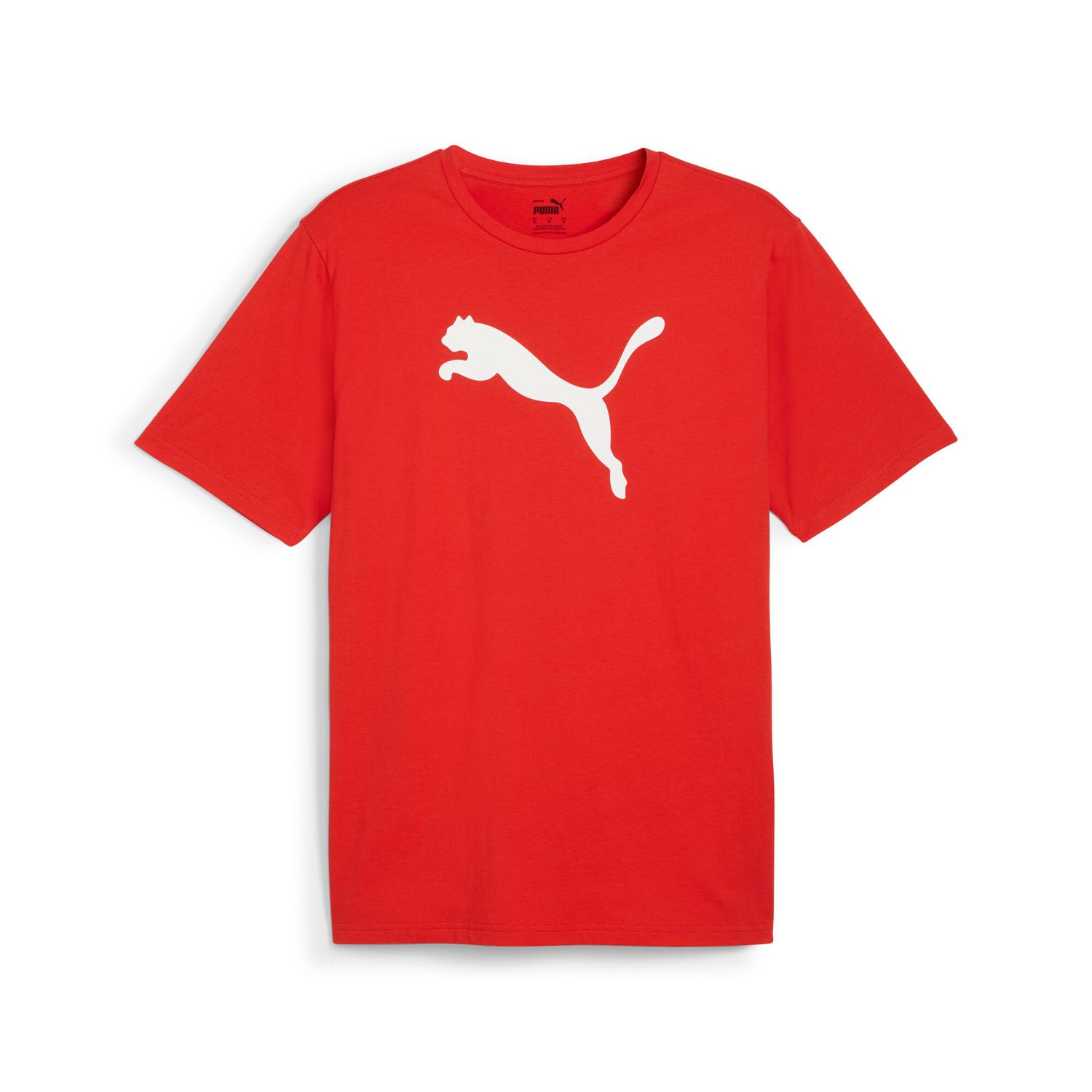 PUMA teamRISE Logo Jersey Cotton Herren Football - PUMA Red-PUMA White, Farbe: PUMA Red-PUMA White