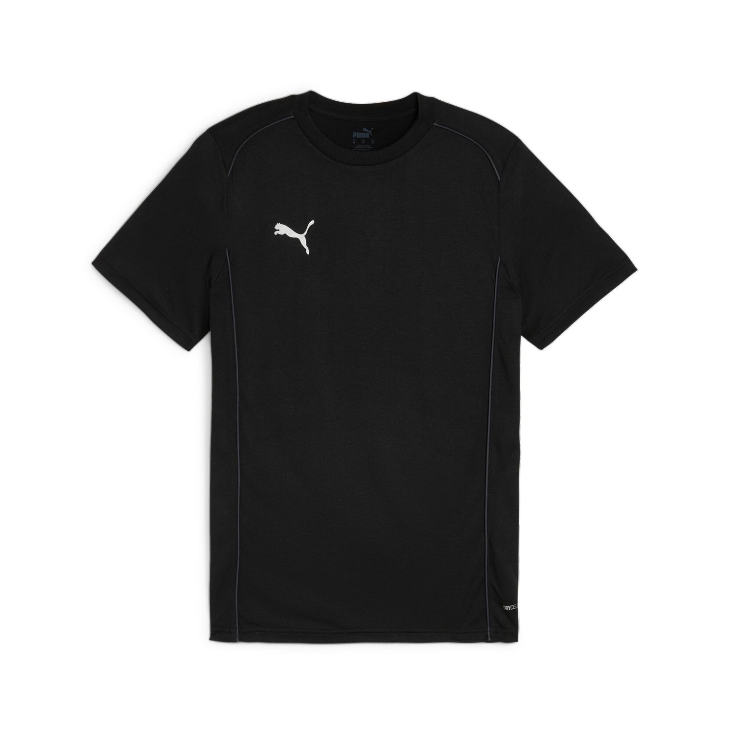 PUMA teamFINAL Casuals Tee Herren Football - PUMA Black-Puma Silver, Farbe: PUMA Black-Puma Silver
