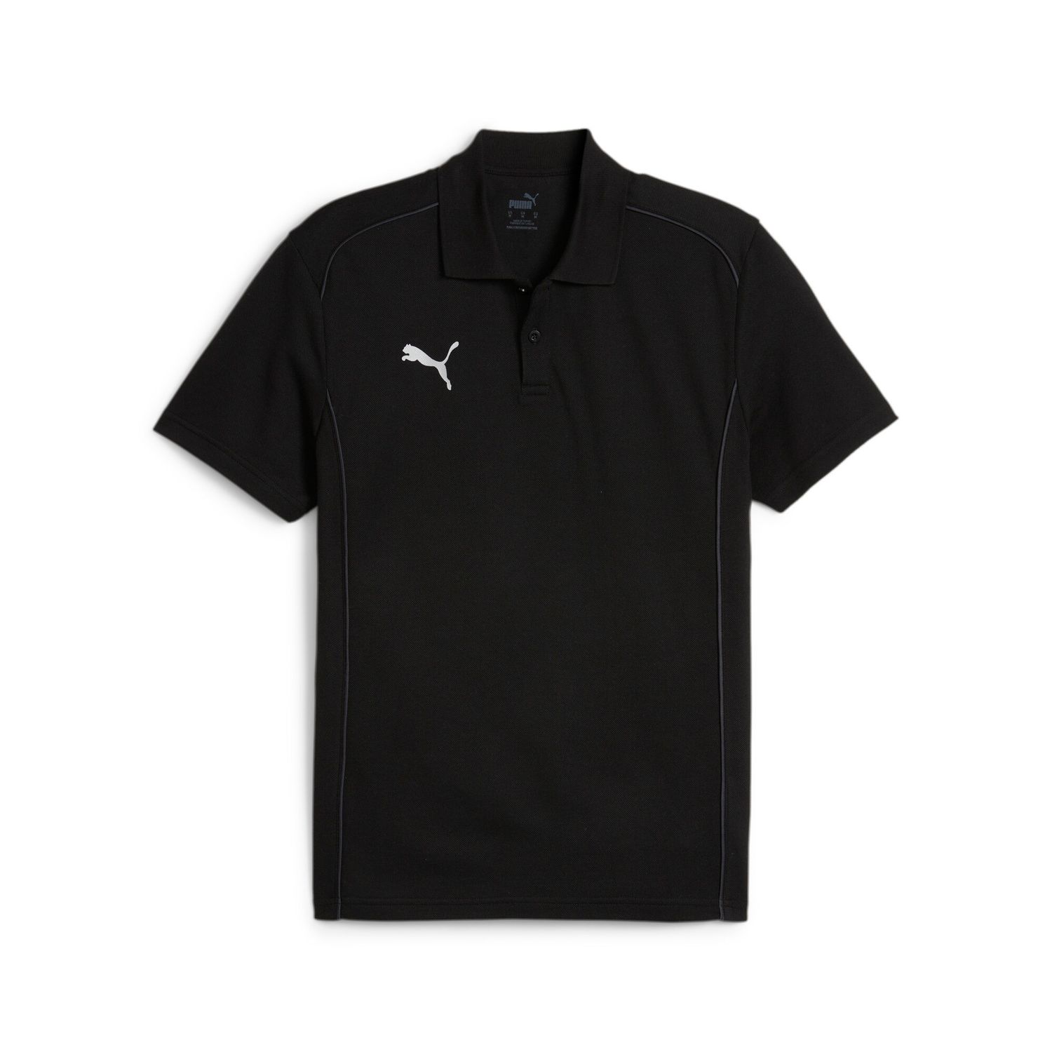 PUMA teamFINAL Casuals Polo Herren Football - PUMA Black-Puma Silver, Farbe: PUMA Black-Puma Silver