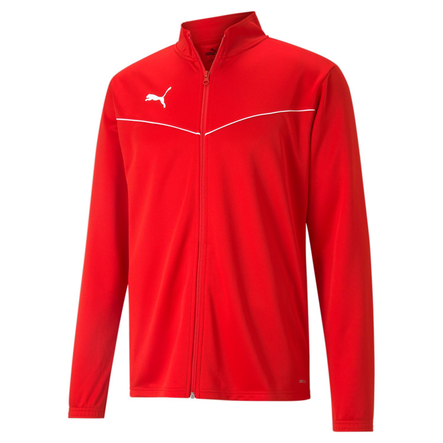 PUMA teamRISE Training Poly Jacket Herren Football - PUMA Red-PUMA White, Farbe: PUMA Red-PUMA White