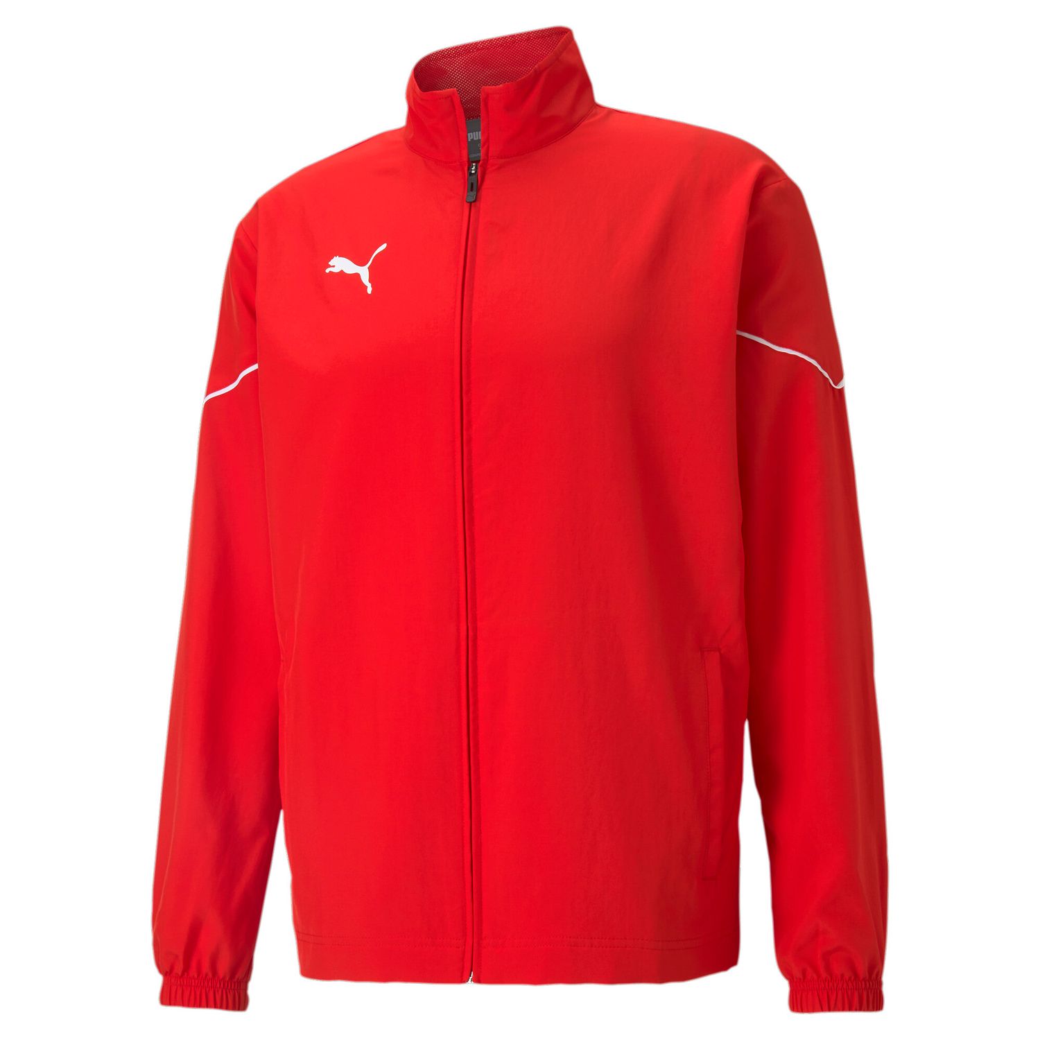PUMA teamRISE Sideline Jacket Herren Football - Puma Red-Puma Black, Farbe: Puma Red-Puma Black
