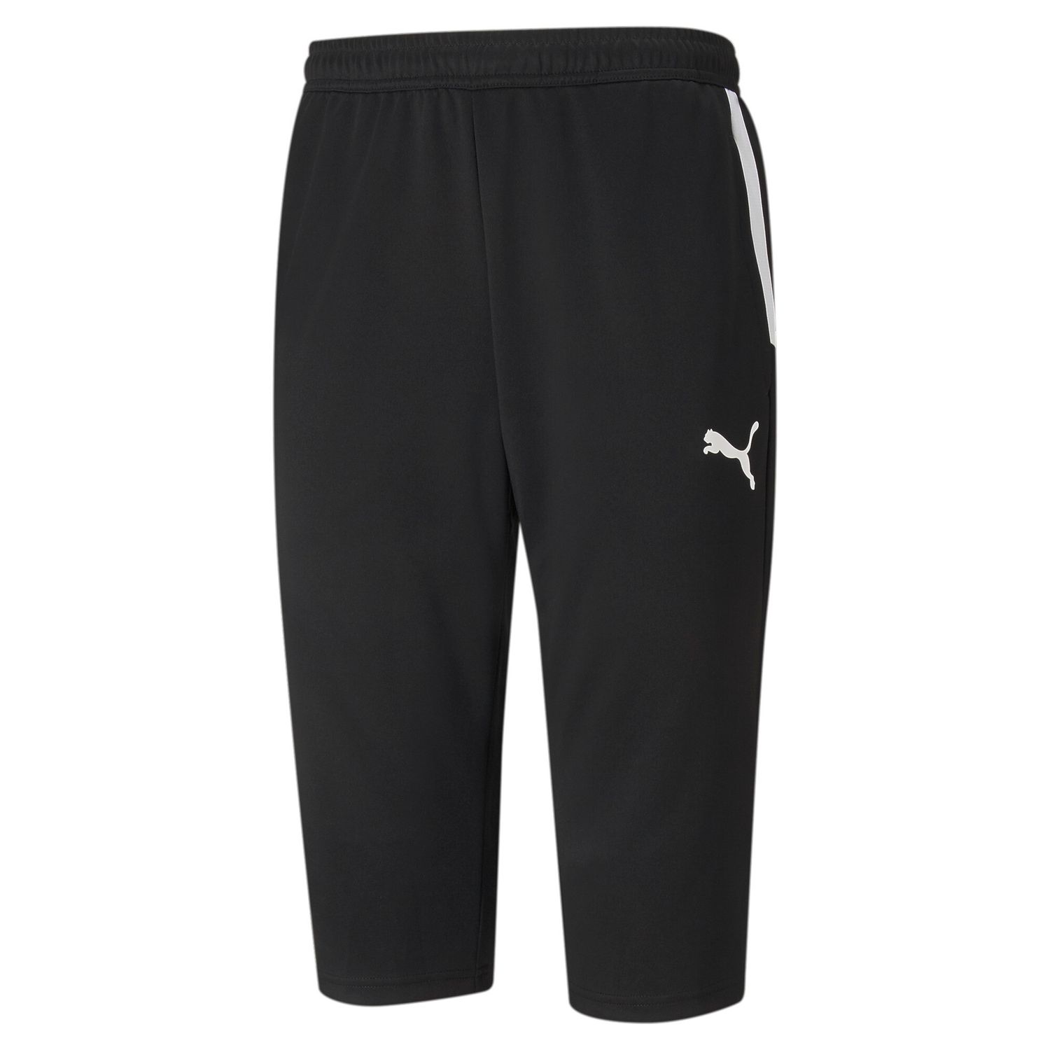 PUMA teamLIGA Training 3/4 Pants Herren Football - PUMA Black-PUMA White, Farbe: PUMA Black-PUMA White