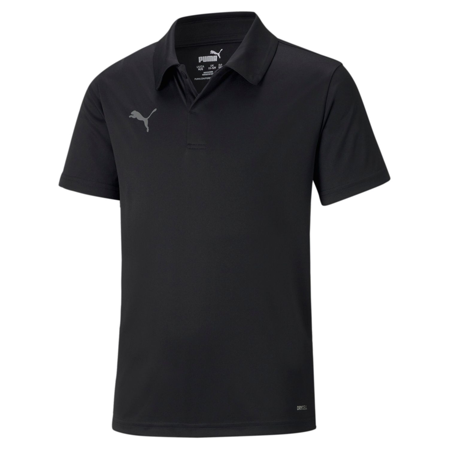PUMA teamLIGA Sideline Polo Jr  Football - PUMA Black-PUMA White, Farbe: PUMA Black-PUMA White