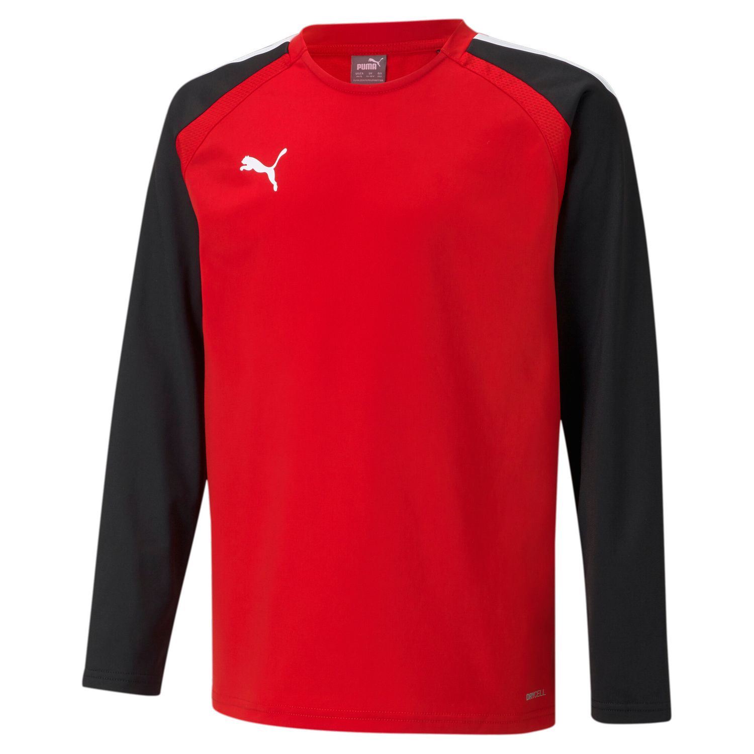PUMA teamLIGA Training Sweat Jr  Football - Puma Red-Puma Black, Farbe: Puma Red-Puma Black