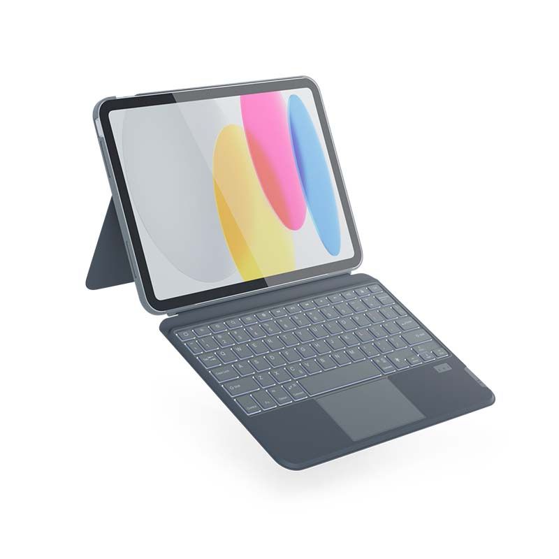 Epico Backlit Keyboard Case for iPad 10,9&quot; (2022) - QWERTY/gray