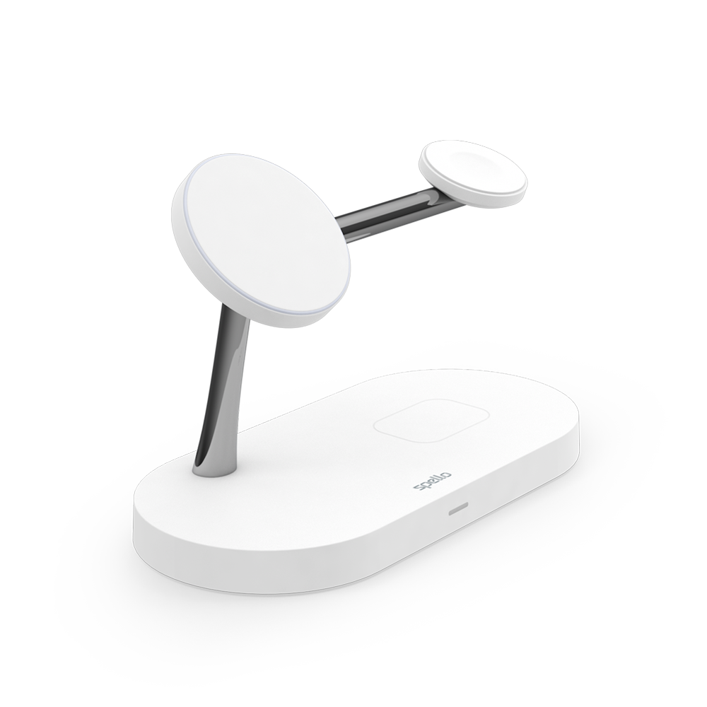 Spello 3in1 Magnetic Wireless Charging Stand - white