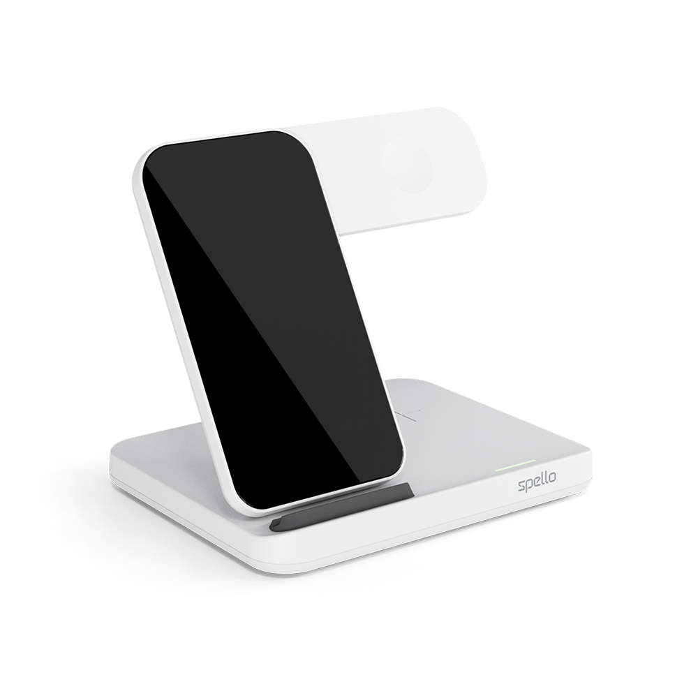 Spello 3in1 Wireless Charging Stand - white