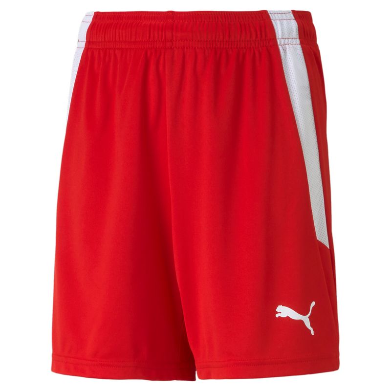 PUMA teamLIGA Shorts Jr  Football - PUMA Red-PUMA White