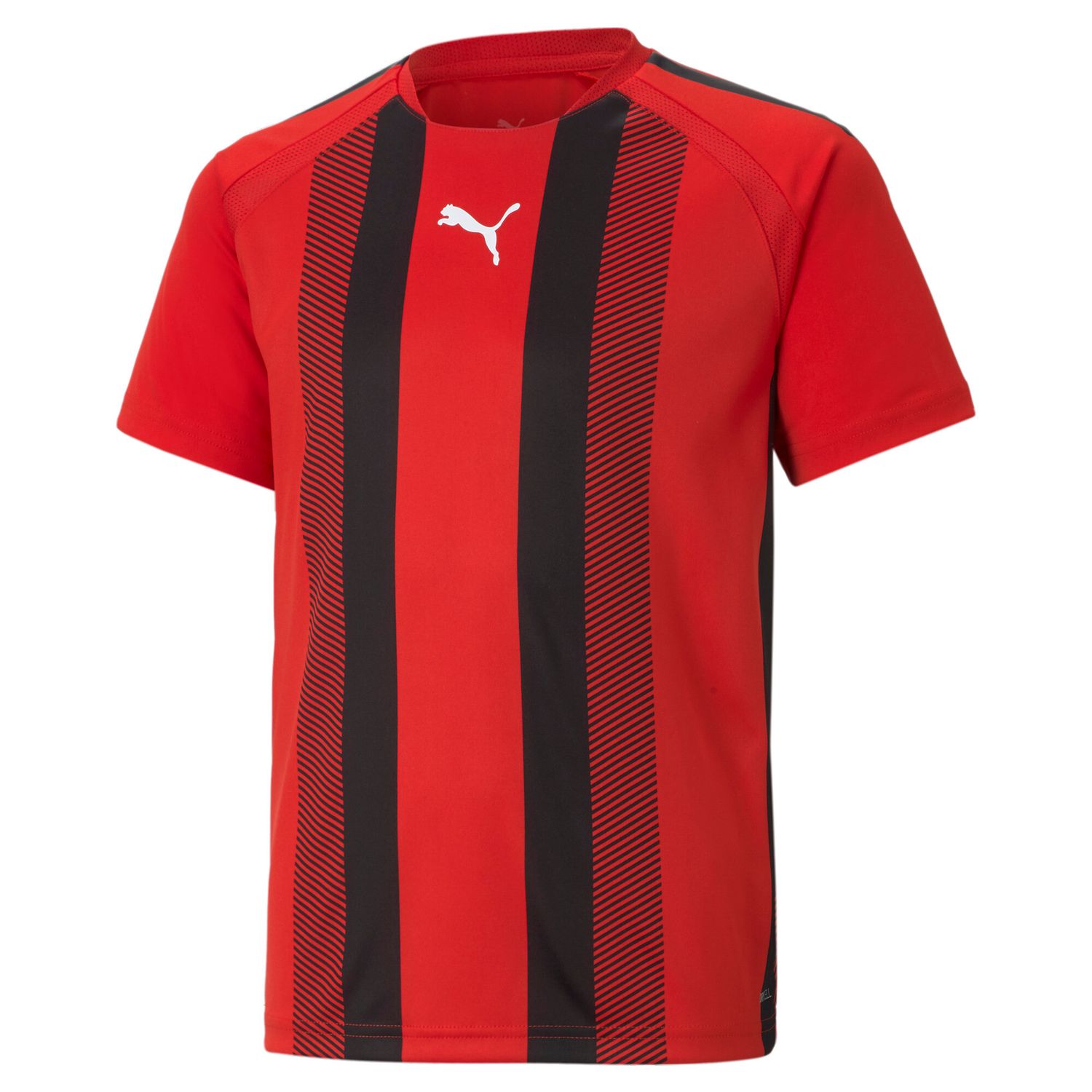 PUMA teamLIGA Striped Jersey Jr  Football - Puma Red-Puma Black-Puma White, Farbe: Puma Red-Puma Black-Puma White