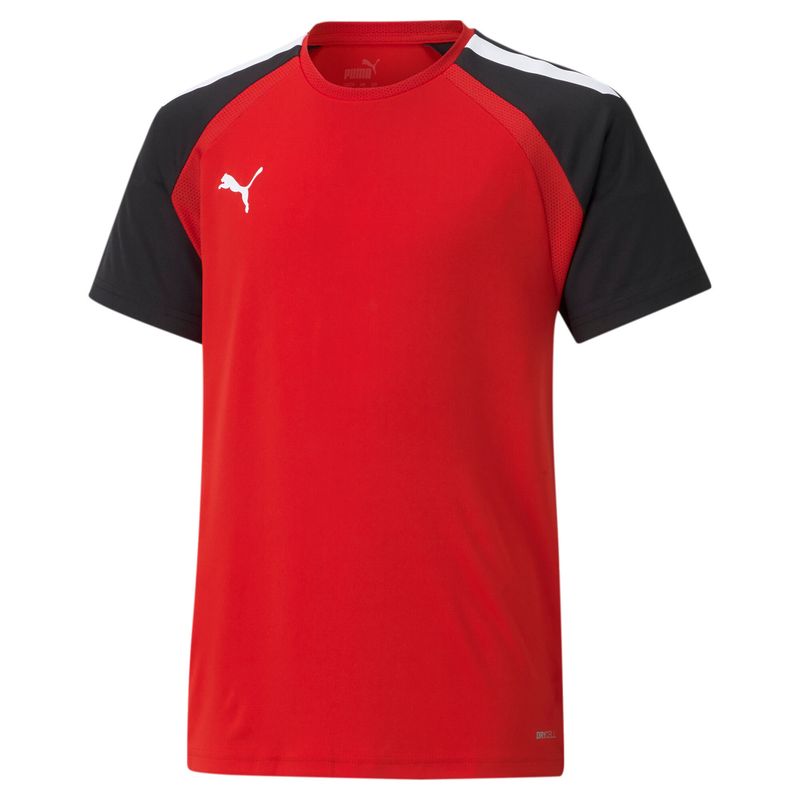 PUMA teamPACER Jersey Jr  Football - Puma Red-Puma Black-Puma White