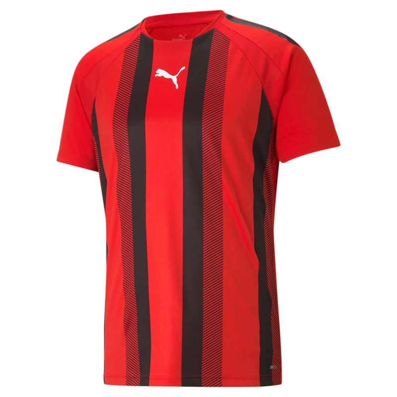 PUMA teamLIGA Striped Jersey Herren Football - Puma Red-Puma Black-Puma White, XS