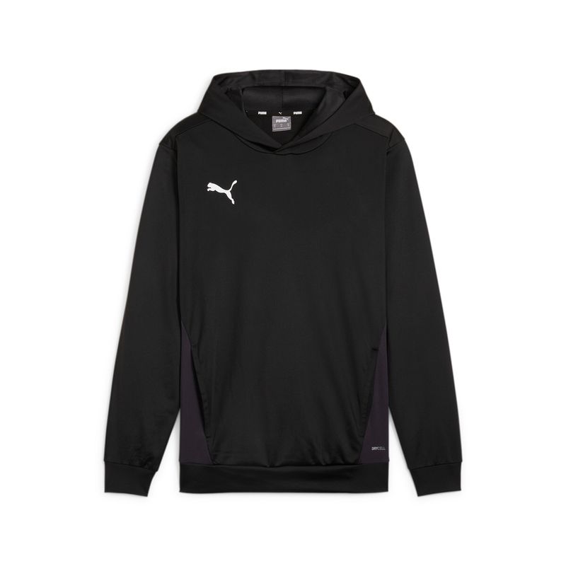 PUMA teamGOAL Training Hoody M Herren Football - PUMA Black-PUMA White-Flat Dark Gray