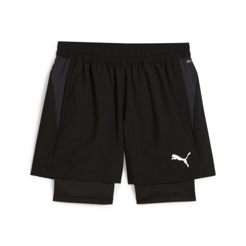 PUMA teamGOAL  2in1 Short Herren Football - PUMA Black-PUMA White