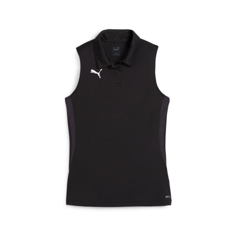 PUMA teamGOAL Polo Women Damen Football - PUMA Black-PUMA White-Flat Dark Gray