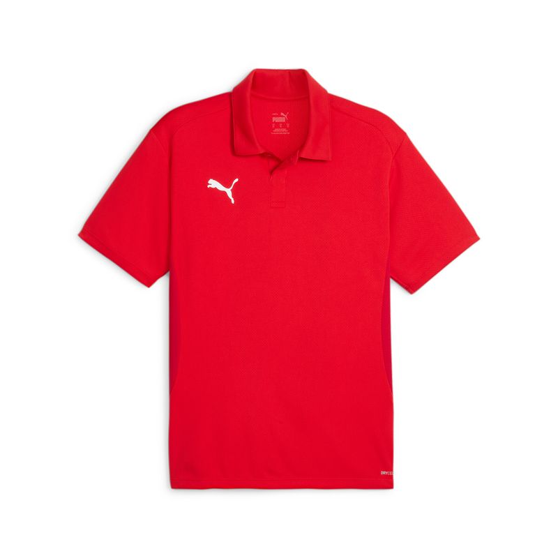 PUMA teamGOAL Polo Herren Football - PUMA Red-PUMA White-Fast Red