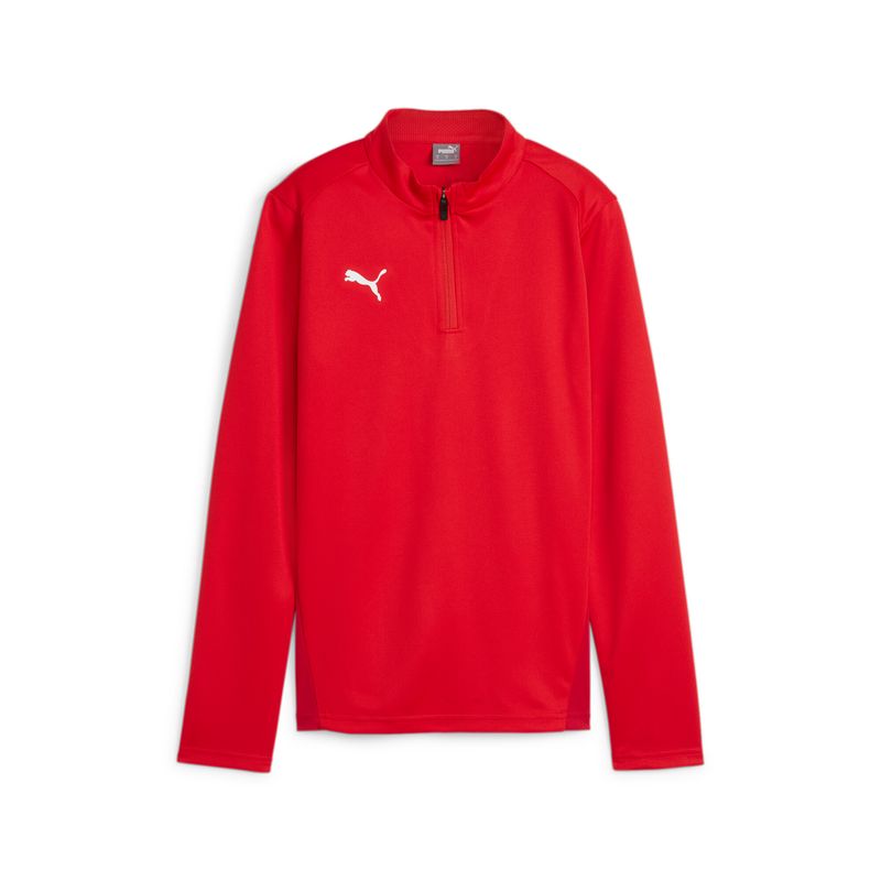 PUMA teamGOAL Training 1/4 Zip Top Wmn Damen Football - PUMA Red-PUMA White-Fast Red