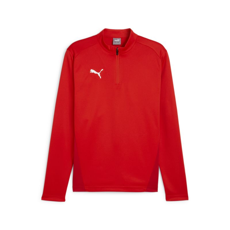 PUMA teamGOAL Training 1/4 Zip Top Herren Football - PUMA Red-PUMA White-Fast Red