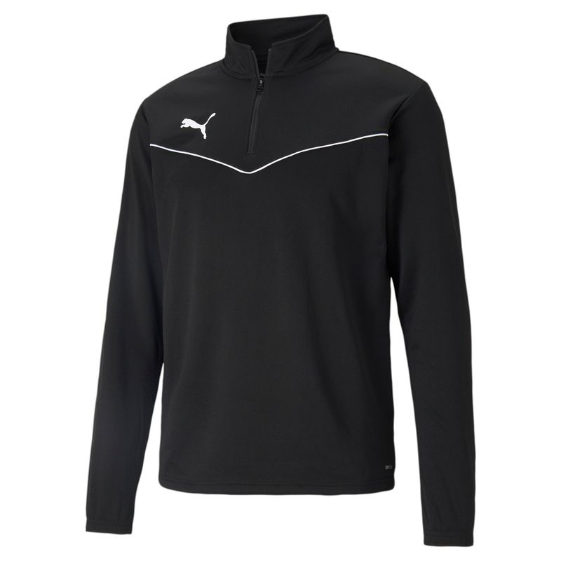 PUMA teamRISE 1/4 Zip Top Herren Football - PUMA Black-PUMA White, XS