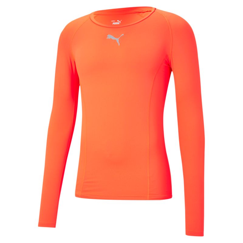 PUMA LIGA Baselayer Tee LS Herren Football - Neon Sun, M