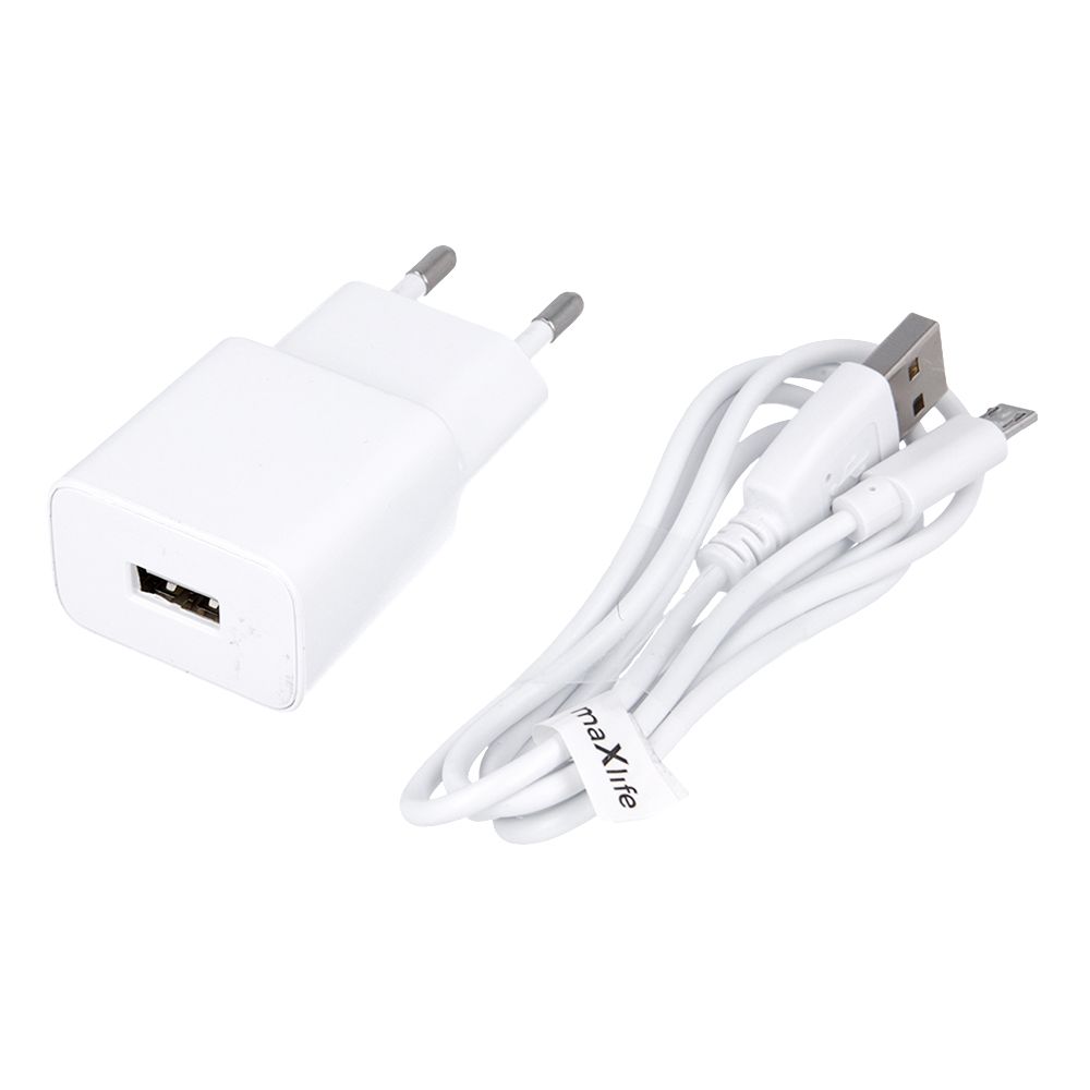 Maxlife Wall Charger USB to Micro USB, Farbe: Schwarz, Modell: Micro USB