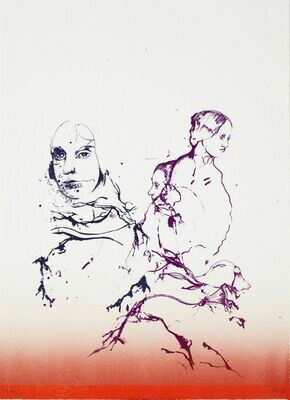 The Secret Language (Red) - Lithograph
