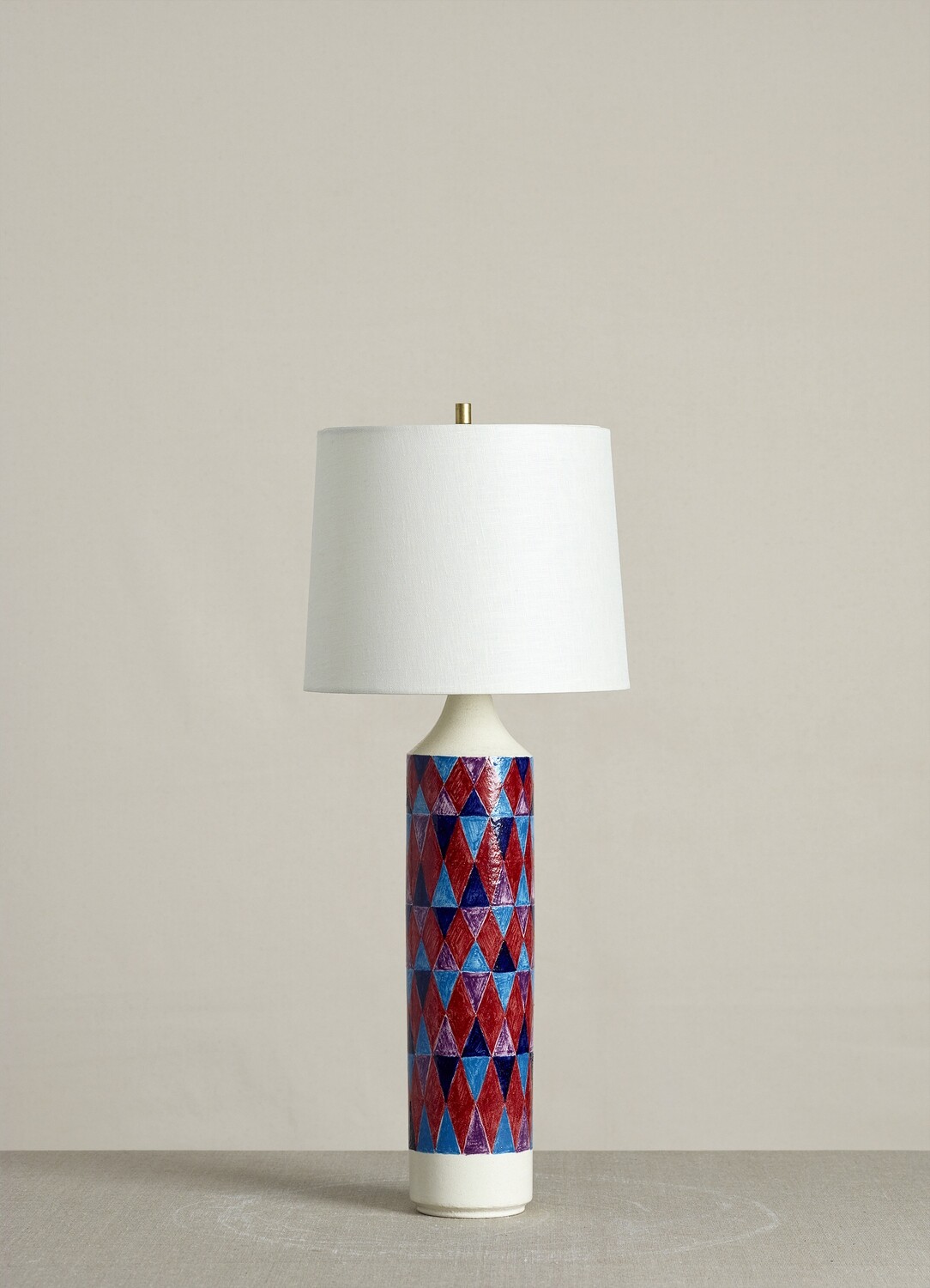 Checkered Lamp (Red/Blue/Turquise/Lilac)