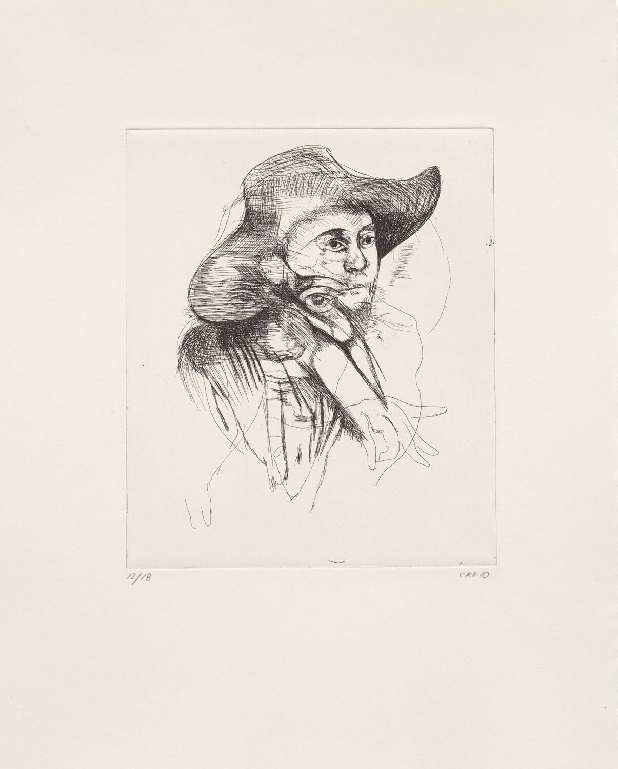 Untitled (after Rembrandt) - Etching