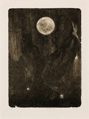 Moon Watchers - Lithograph